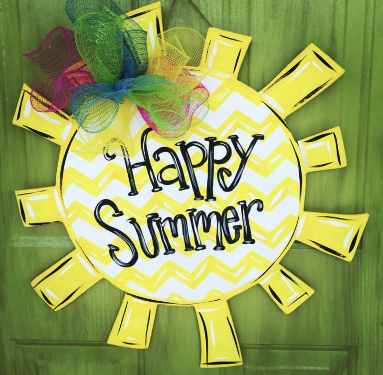 Happy Summer Sunshine Door Hanger