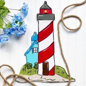 Lighthouse Summer Door Hanger