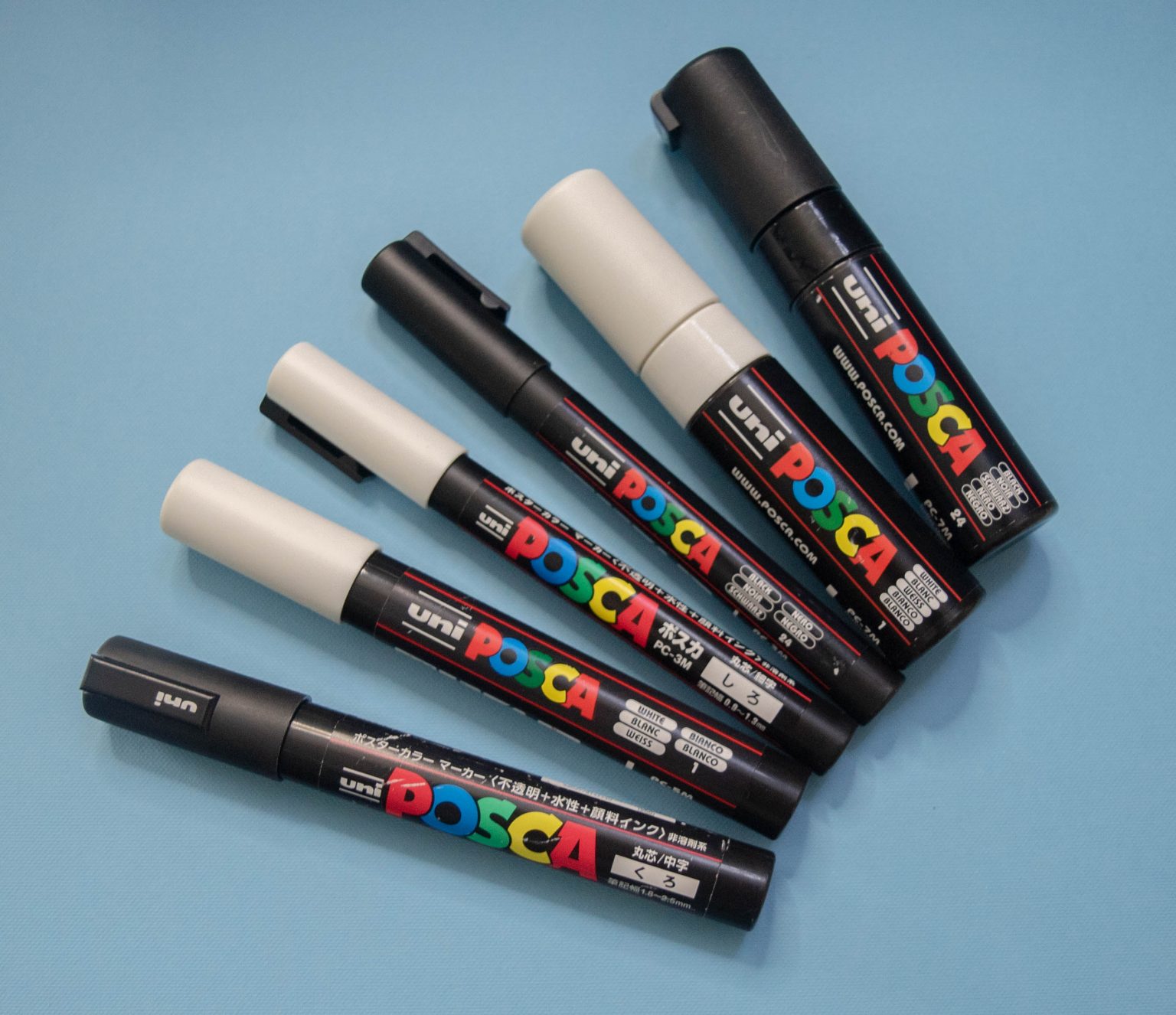Posca Paint Pens used for highlighting and outlining