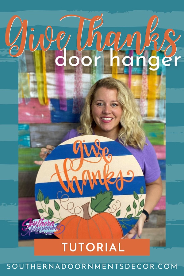Pinterest Image for Give Thanks Door Hanger by Southern A-Door-nments Decor