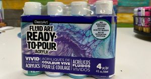 Fluid Art Paint Pouring Pack in Laguna