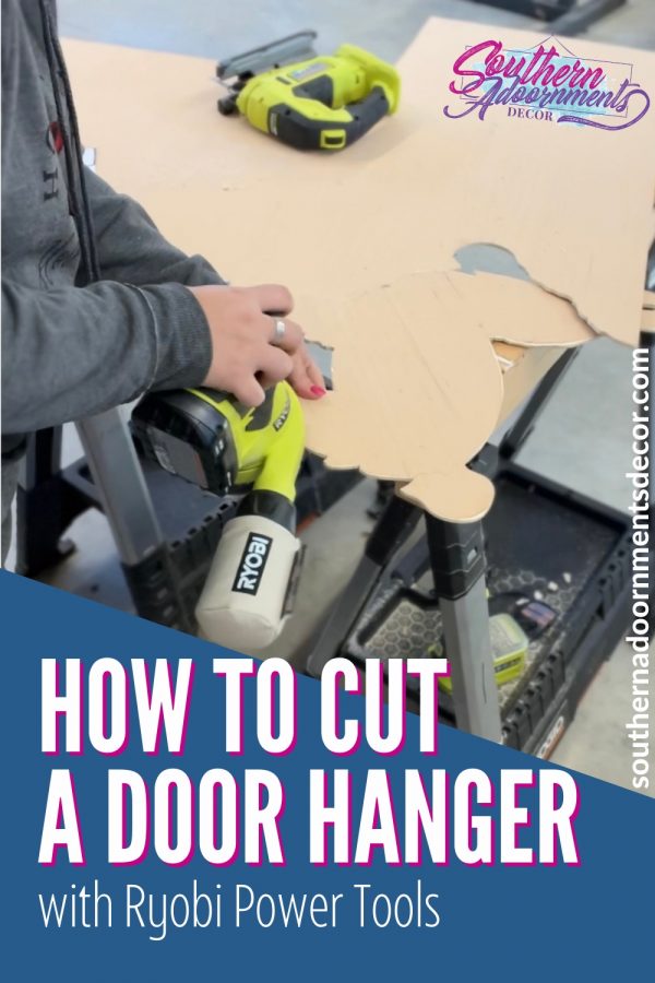 how to cut a door hanger