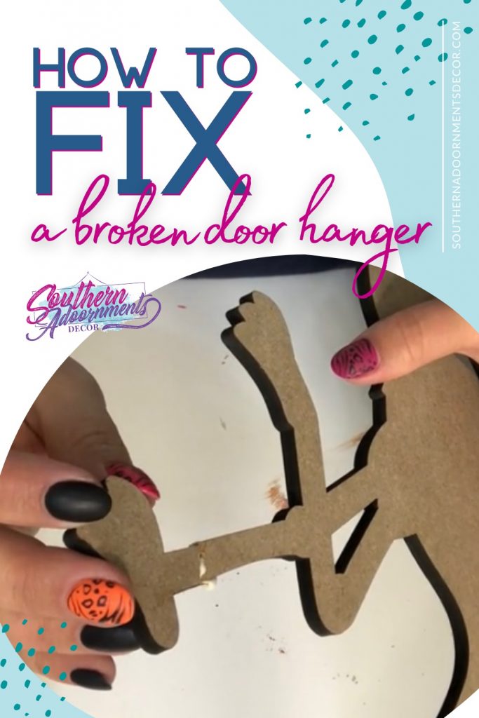 fixing a broken door hanger