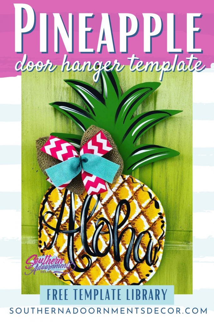 pineapple door hanger