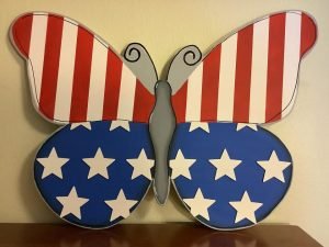 Patriotic Butterfly Door Hanger