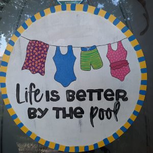 Life is Better By the Pool Door Hanger