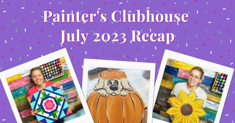 Painter's Clubhouse - July 2021 Recap three door hangers